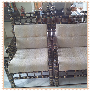 Sofa Set (One 3 Sitter + Two Single Sitter)